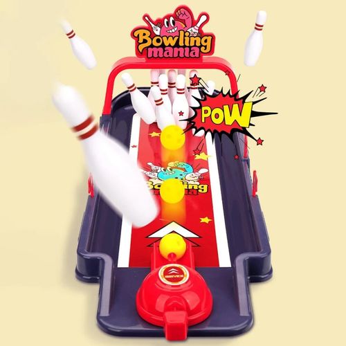 Fun decorative tabletop bowling game