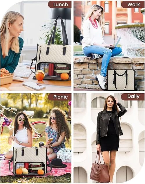 👨‍👩‍👧‍👦💼 The Ultimate 3-in-1 Tote Bag – Where Elegance Meets Functionality! 🎀🍽️