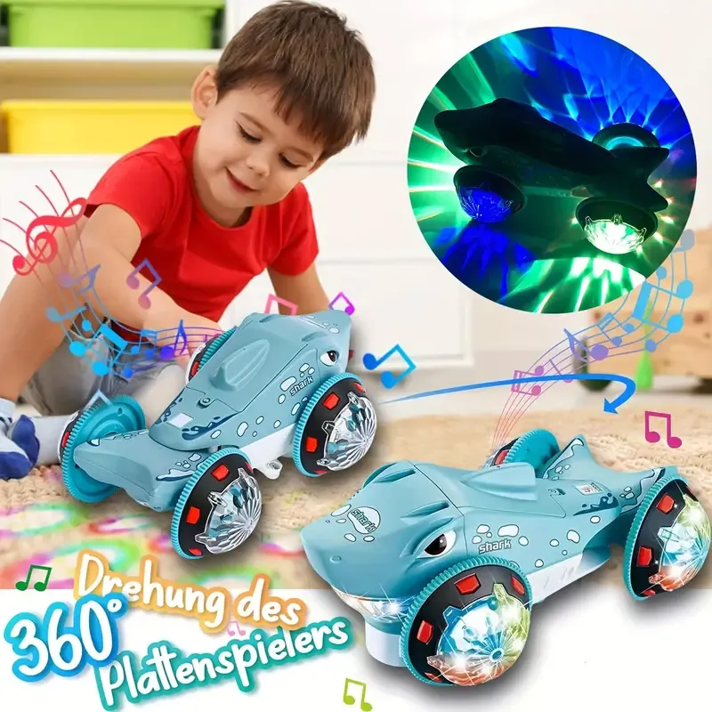 360° Rotating Shark Robot Toy🚗
