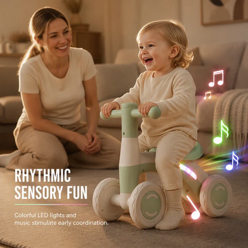⏰Baby Toddler Balance Bike with Music & Lights