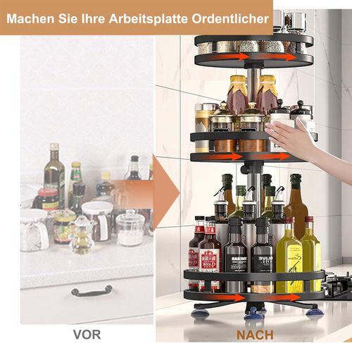 360° Rotating Kitchen Organizer