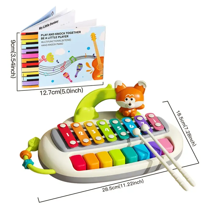 💡Toddler Piano and Xylophone - 2-in-1 Musical Instrument Toy👇