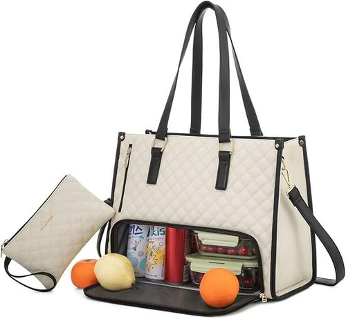 👨‍👩‍👧‍👦💼 The Ultimate 3-in-1 Tote Bag – Where Elegance Meets Functionality! 🎀🍽️