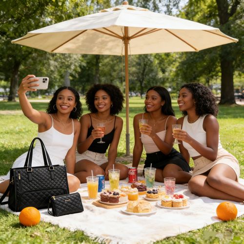 👨‍👩‍👧‍👦💼 The Ultimate 3-in-1 Tote Bag – Where Elegance Meets Functionality! 🎀🍽️