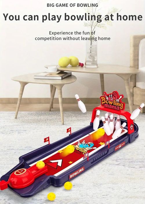 Fun decorative tabletop bowling game