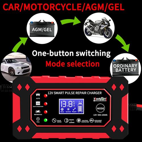 🔥Free delivery throughout the store🔥🛵🔋Smart battery charger for car and motorcycle