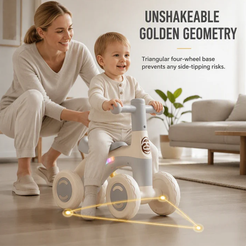 ⏰Baby Toddler Balance Bike with Music & Lights