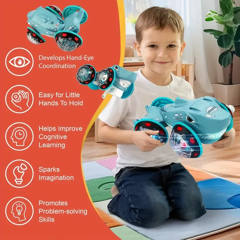 360° Rotating Shark Robot Toy🚗