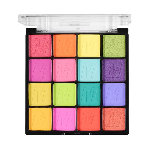Misslara 16 Color Rainbow Candy Eyeshadow Palette Matte and Shimmer Fine Texture Vivid Color No Fallout Perfect Accent for Facial Makeup Dopamine Style。