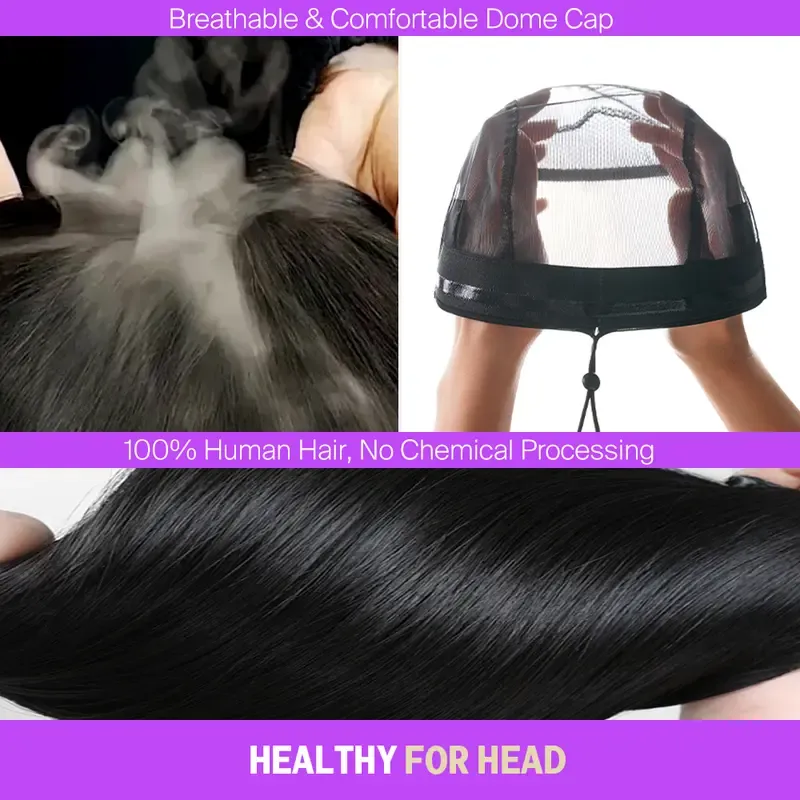 3 Step Easy Install Long Straight Black HD Lace Wig Invisible Drawstring Lace Tape Beginner Friendly Full Head Wig
