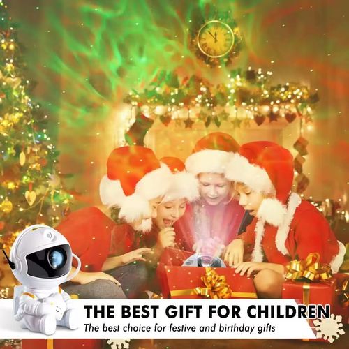 Enchanting Astronaut Star Projector Lamp - Dynamic Northern Lights, Twinkling Starry Glow for Dreamy Bedroom Ambiance, Perfect Holiday Gift