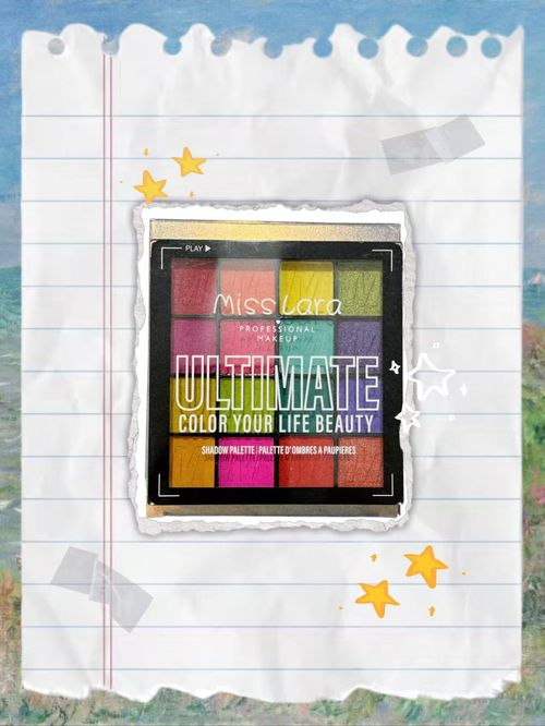 Misslara 16 Color Rainbow Candy Eyeshadow Palette Matte and Shimmer Fine Texture Vivid Color No Fallout Perfect Accent for Facial Makeup Dopamine Style。