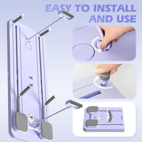 Foldable Core and Leg Workout Machine 24 Non Slip Pads Digital Timer Counter Portable Home Fitness Equipment for Abdomen Hips and Waist Training