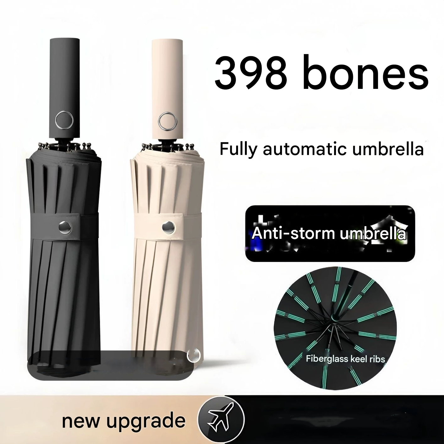 Fully automatic all-weather umbrella