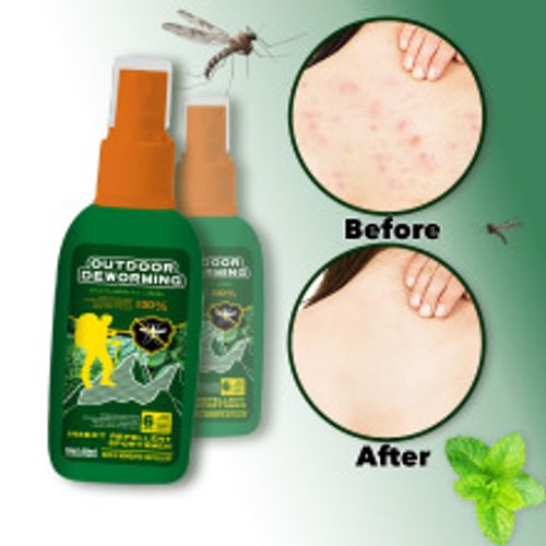 Outdoor portable mosquito repellent spray