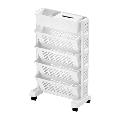 Rolling Storage Bookshelf