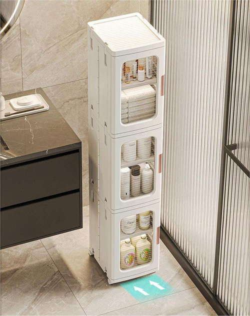 Slim storage cabinet