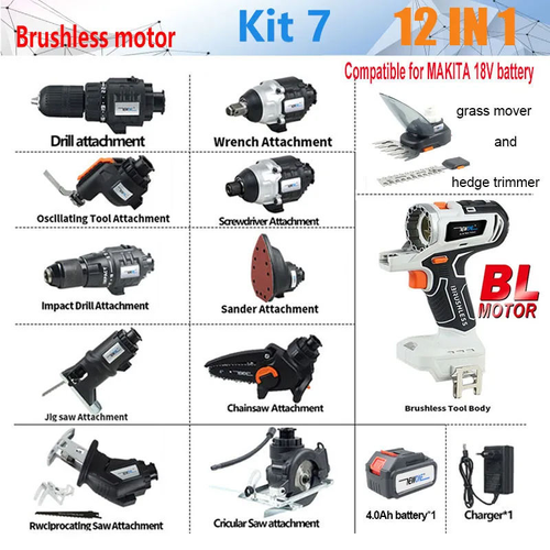12in1 Toolkit--Multi functional drilling tool set