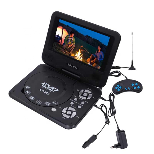 Portable DVD Player with 7.8-inch HD Screen & Built-in Battery