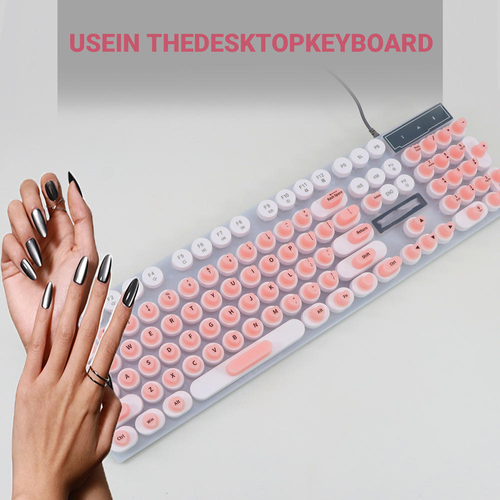 Keyboard cover for long nails