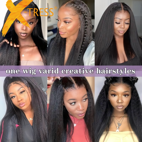 一Fashionable Lace Front Fluffy Afro Wig