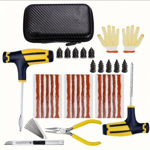 42pc tire repair tool eva pack car motorcycle electric vehicle vacuum tire emergency tire repair tool