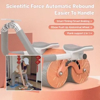 🏋️‍♂️Automatic Ab Roller System, Get Perfect Abs. (Hot Sale Upto 50% Off)