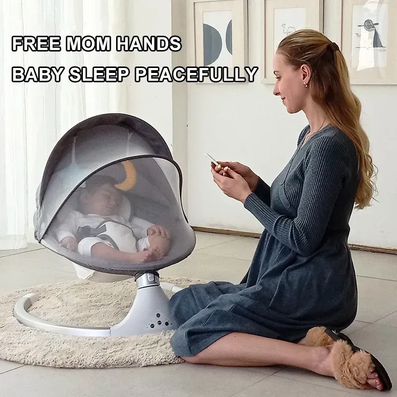 👶🧠💡Electric mesh music baby rocker👩🏻‍🍼