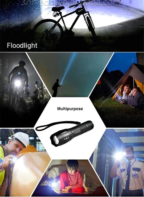 🔥Hot Sale 50% OFF🔦Multifunksjonell oppladbar lommelykt med sterkt lys med elektrisk ild⚡