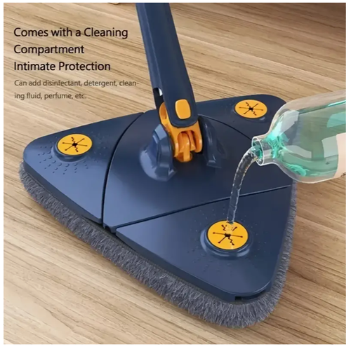 Telescopic Triangle Mop 360° Rotatable Spin Cleaning Mop Adjustable Squeeze Wet and Dry Ceiling Cleaning Home Window Floor Tools