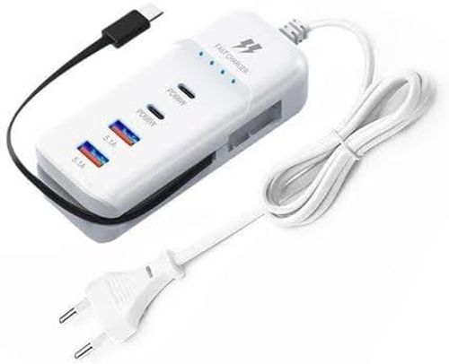 ⚡ Fast Charging Power Strip   4-Port Smart Hub