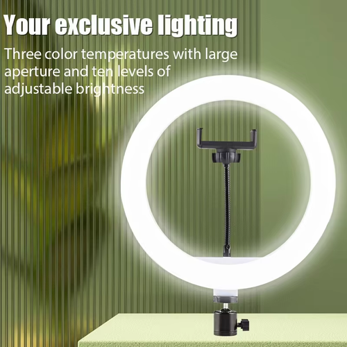 LED Ring Light Dimmable Selfie Ring Light USB ring lamp Photography Light with Phone Holder for Makeup Tiktok Video Live Lamps