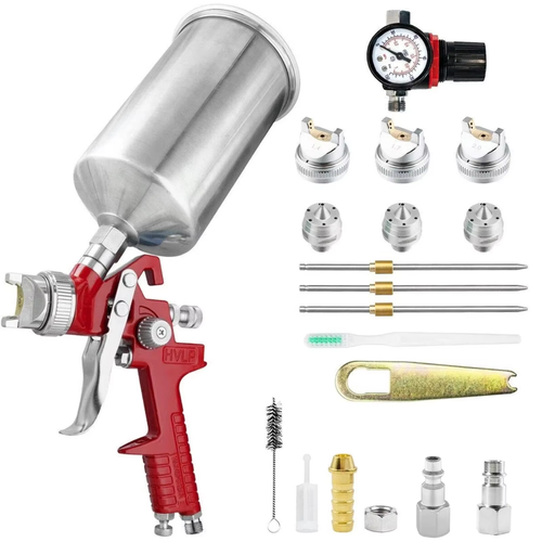 HVLP Spray Gun, Gravity Feed Paint Gun Auto H-827 Paint Air Spray Gun