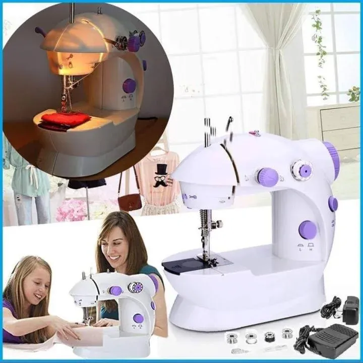🔥💯🏹 Household Small Mini Sewing Machine Household Mini Electric Desktop Multi-Function Automatic Sewing Machine.💫😎👉