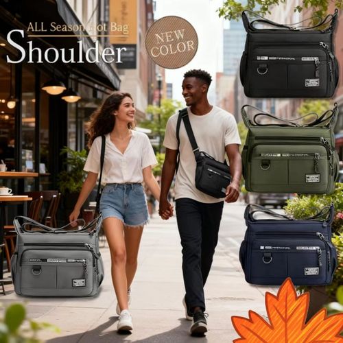 Large-Capacity Crossbody Bag – Waterproof, anti-theft, and ultra-durable, perfect for hiking, shopping, and traveling!
