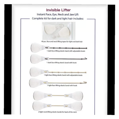 🔥New Ultra Invisible Waterproof Face Lift Stickers Complete Kit