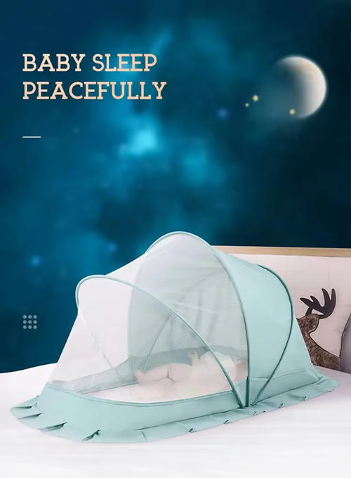 Baby Mosquito Net Cover Foldable Bed😊Size 125*65*65