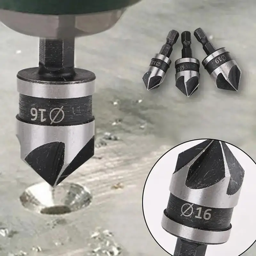 🔥🔥🔥Three carbon steel 90 degree hexagonal handles for woodworking hole openers