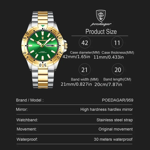 A Stylish New Brand Waterproof Watch With Super Bright Night Light For Young People, A Men's Wristwatch.
