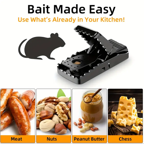 Indoor Outdoor Use, Small Mice Catchers for Home Indoor, Reusable Mice Trap, Quick-Set Mousetraps for House