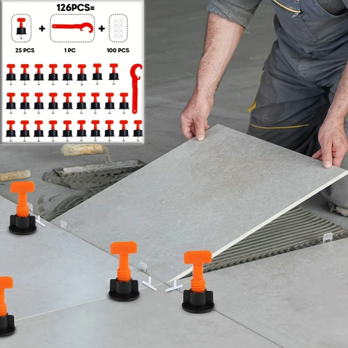 🔥🔥🔥Reusable Tile Leveling System, Replaceable Needle Pin for Wall Floor Tile, Laying Leveler Spacer Wedge Crossers Tool, Locator Plier