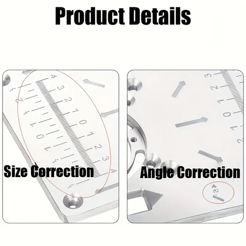 🔥🔥🔥Precision Aluminium Router Precision Crafted Aluminium Router Table Insert Plate - Durable, Smooth Cutting & Engraving - 4 Rings, Compatible with Table Saws & Woodworking Benches - Enhanced Stability Machine Tool