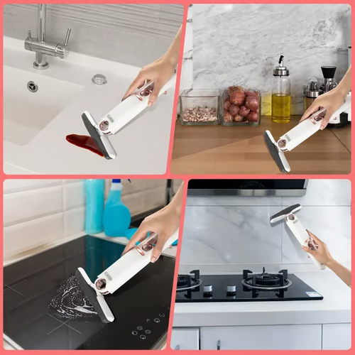 1set Super Absorbent Mini Mop, Handheld Sponge Mop, Hand-free Wash Mop, Desktop Mop, Glass Wiper, Multipurpose Portable, Suitable For Bathroom, Car, Window, Glass Cleaning, Cleaning Supplies, Cleaning Tool
