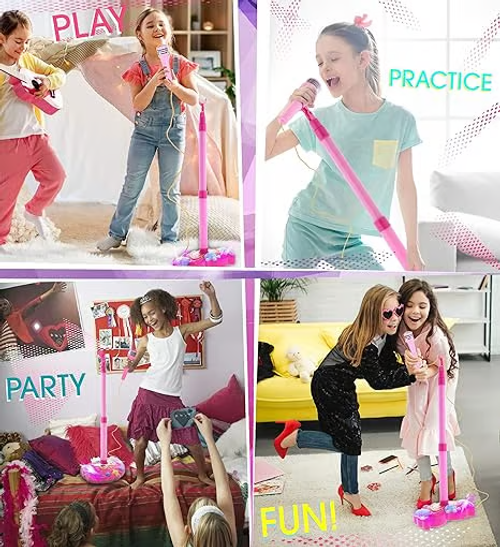 🎄Christmas Hot Sale 49% OFF🎅Kids Microphone Toy with Stand🎙️