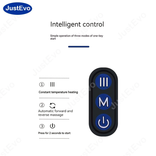 1pc JUSTEVO Electric U-Shaped Neck Massager, Portable Rechargeable Lithium Battery, Hypoallergenic Cervical Massage Device, with USB Charging Neck Pillow