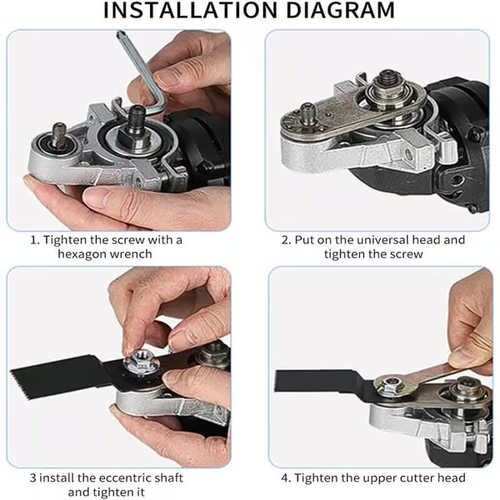 🔥🎁🎁Angle Grinder Converter Set, Angle Grinder Converter Universal Head Adapter, Carbon Steel Angle Grinder to Multi-Tool Converter🔥🔥