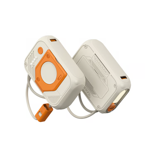 💎Mecha Power Bank with Built-in Data Cable🔥