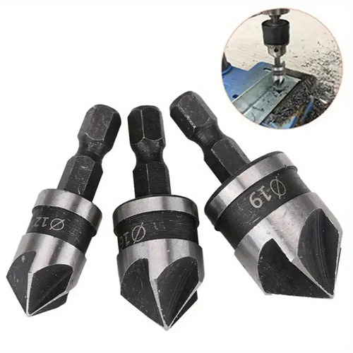 🔥🔥🔥Three carbon steel 90 degree hexagonal handles for woodworking hole openers