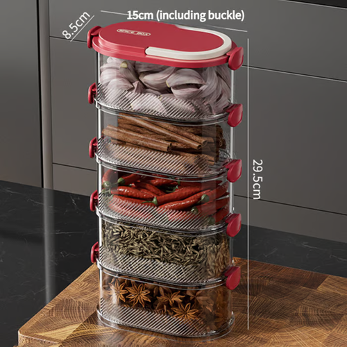 🔥🔥🔥Stackable Airtight Moisture-Proof Fresh-Keeping Box（5pcs)
