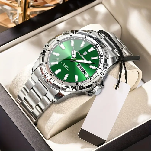 A Stylish New Brand Waterproof Watch With Super Bright Night Light For Young People, A Men's Wristwatch.
